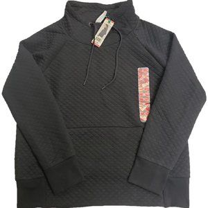 Green Tea Women-Owned Quilt Pullover Sweatshirt L